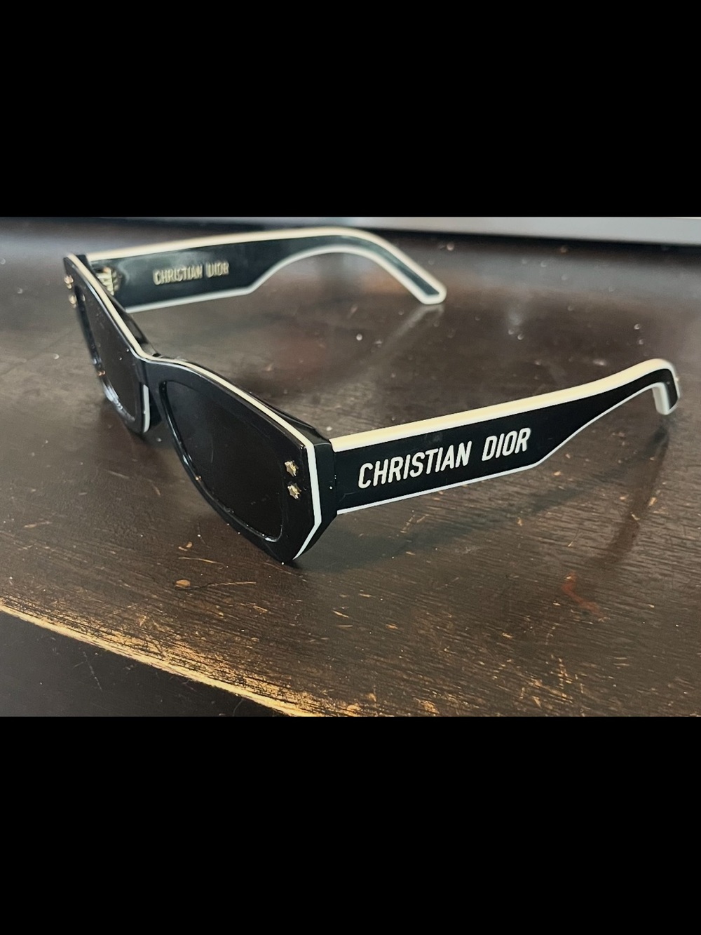 Dior Black and White Christian Dior Men’s Sunglasses